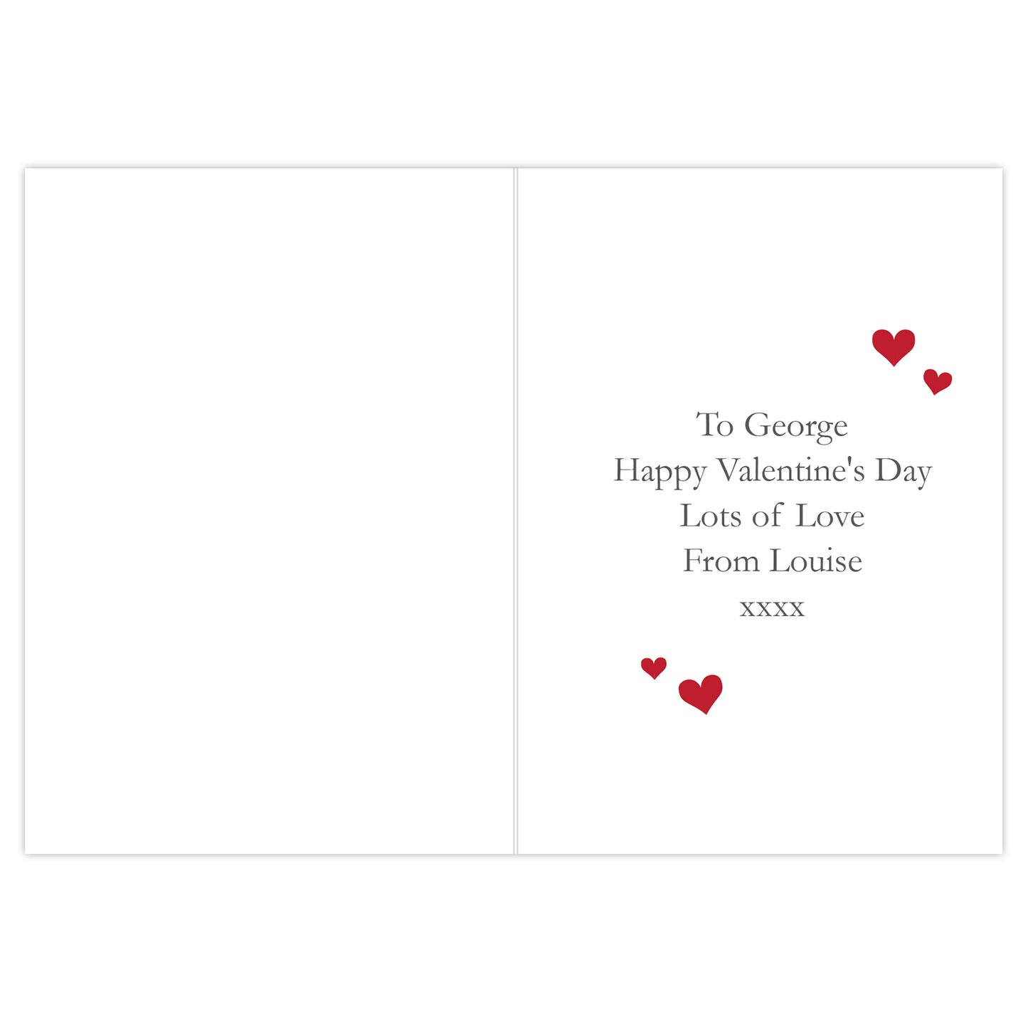 Personalised Be My Valentine Card