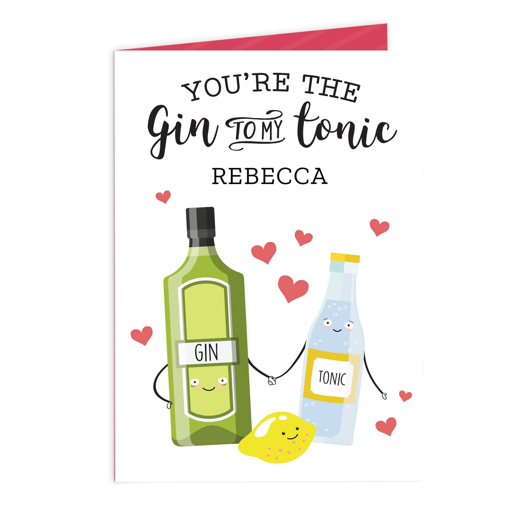 Personalised 'Gin to My Tonic' Card - MK&JD Gifts