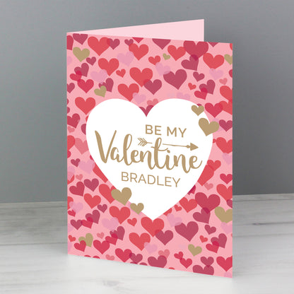 Personalised Valentine's Day Confetti Hearts Card - MK&JD Gifts