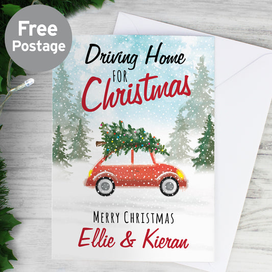 Personalised 'Driving Home For Christmas'' Card - MK&JD Gifts