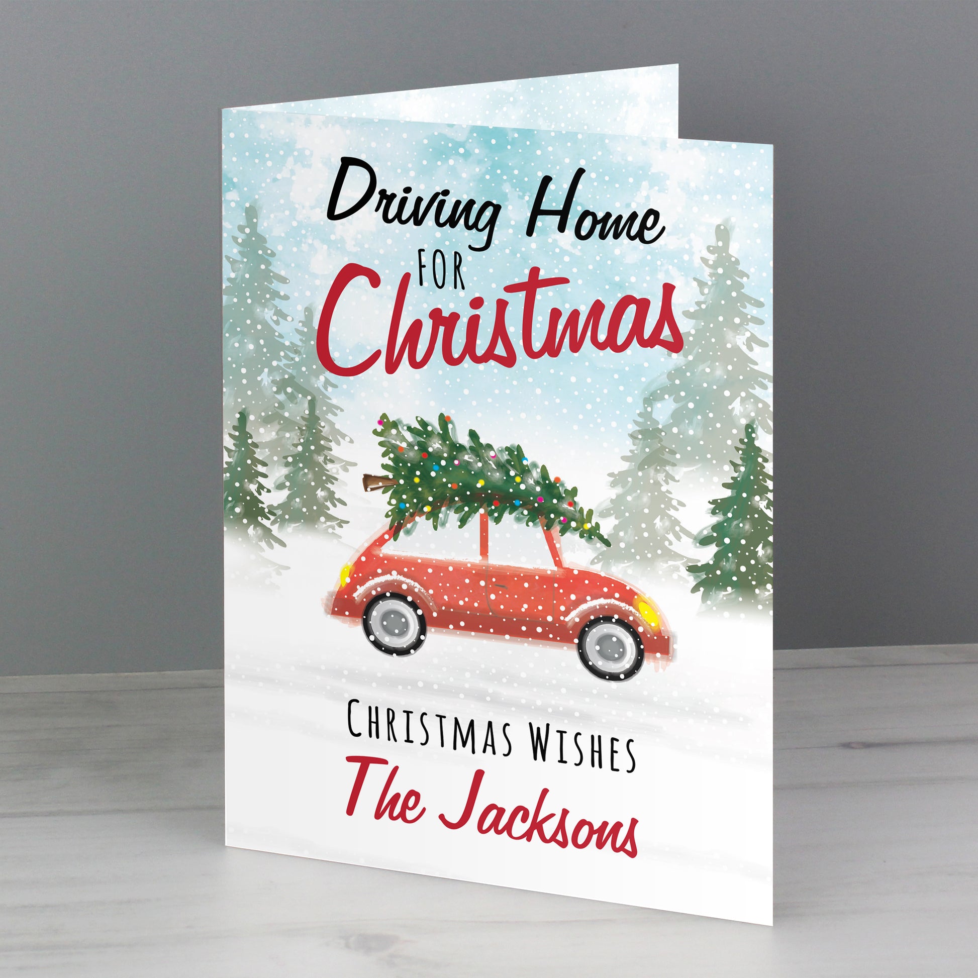 Personalised 'Driving Home For Christmas'' Card - MK&JD Gifts