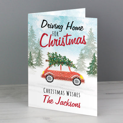 Personalised 'Driving Home For Christmas'' Card - MK&JD Gifts