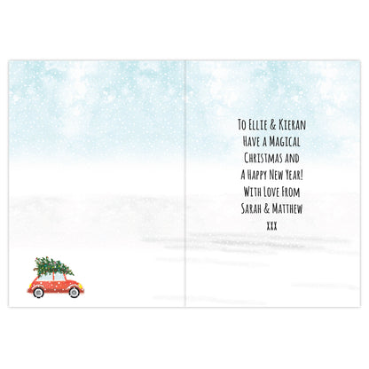 Personalised 'Driving Home For Christmas'' Card - MK&JD Gifts
