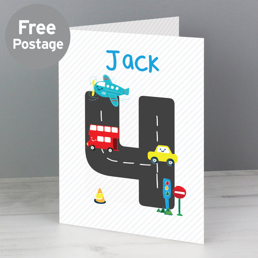 Personalised Vehicles Birthday Card - MK&JD Gifts