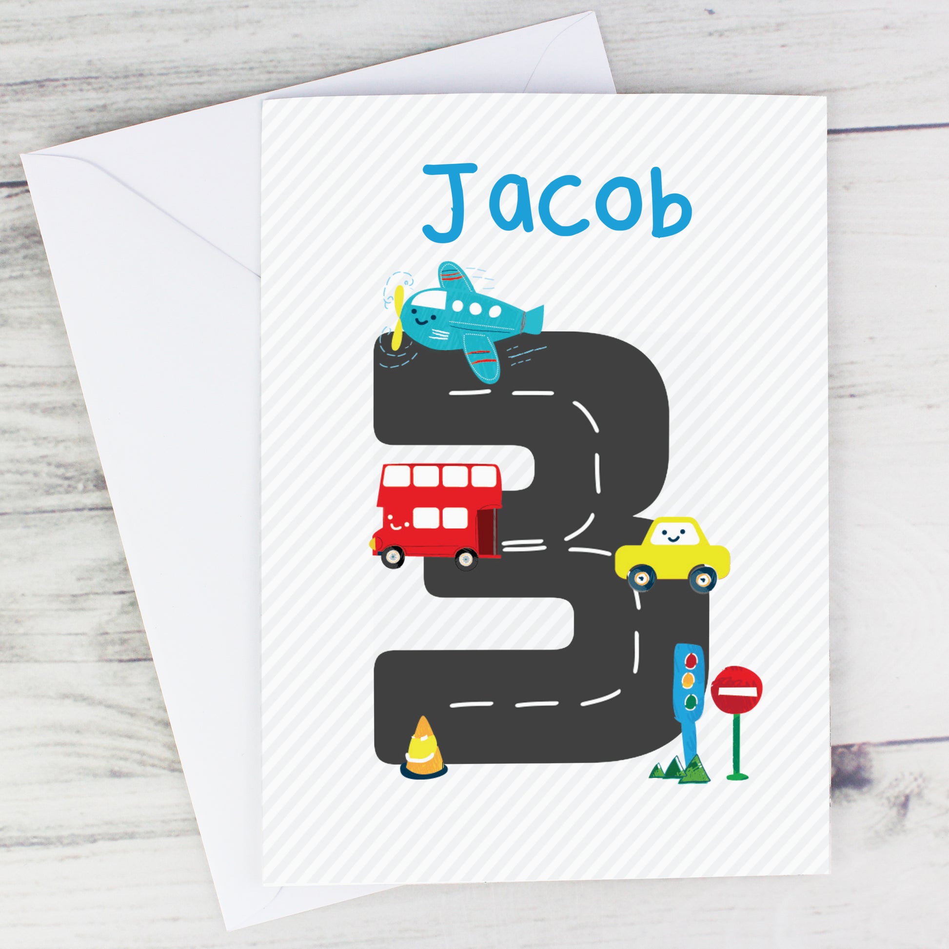 Personalised Vehicles Birthday Card - MK&JD Gifts