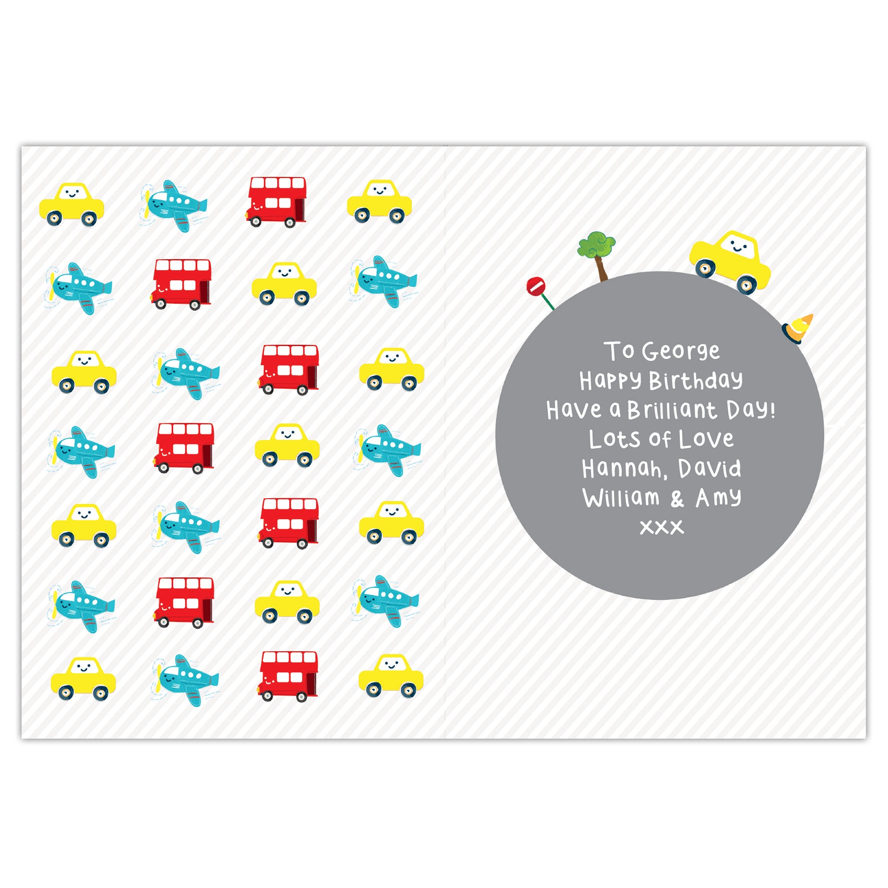 Personalised Vehicles Birthday Card - MK&JD Gifts