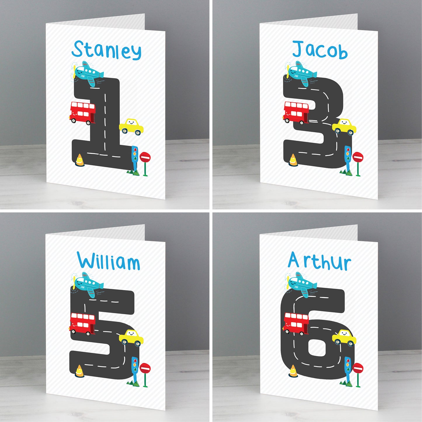 Personalised Vehicles Birthday Card - MK&JD Gifts