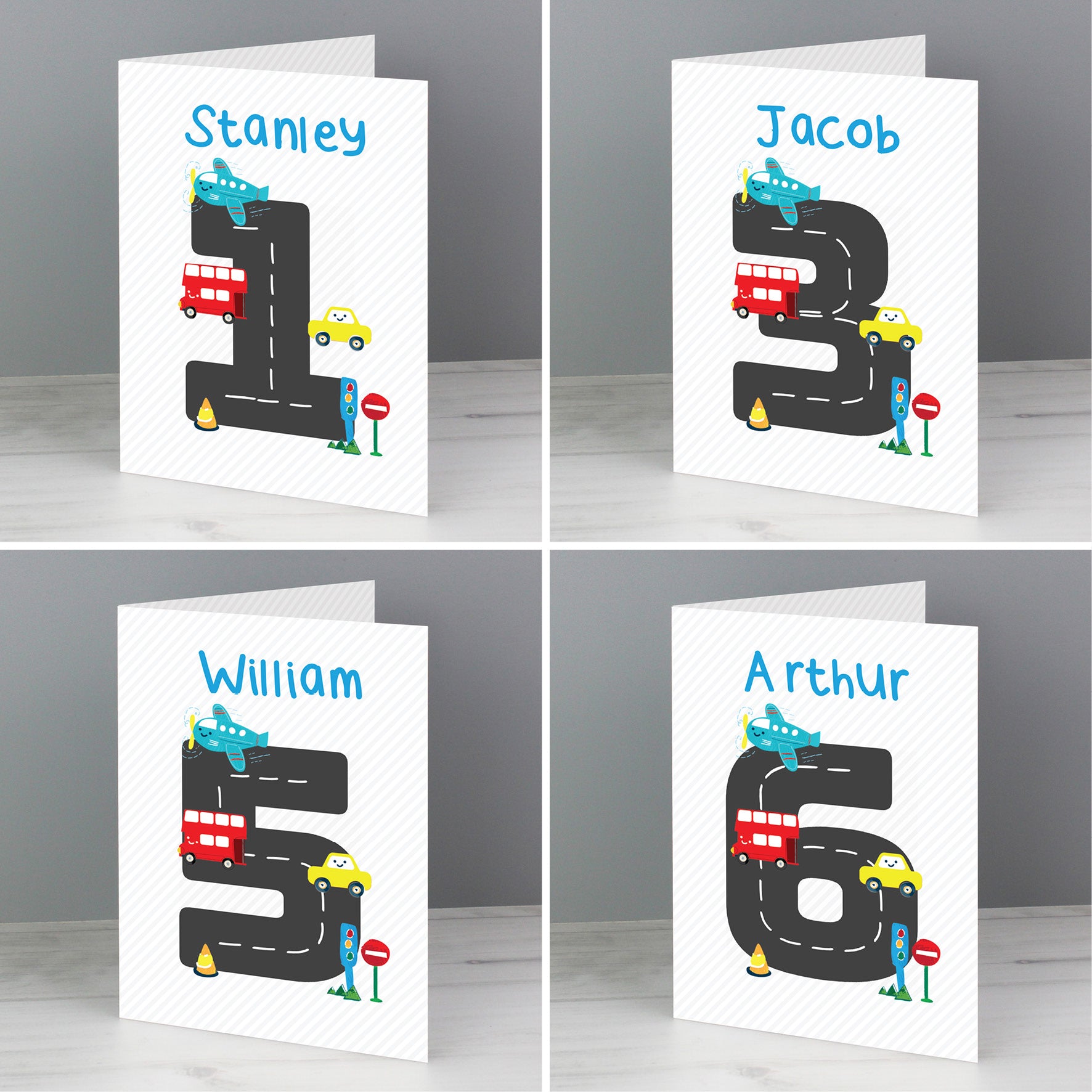 Personalised Vehicles Birthday Card - MK&JD Gifts