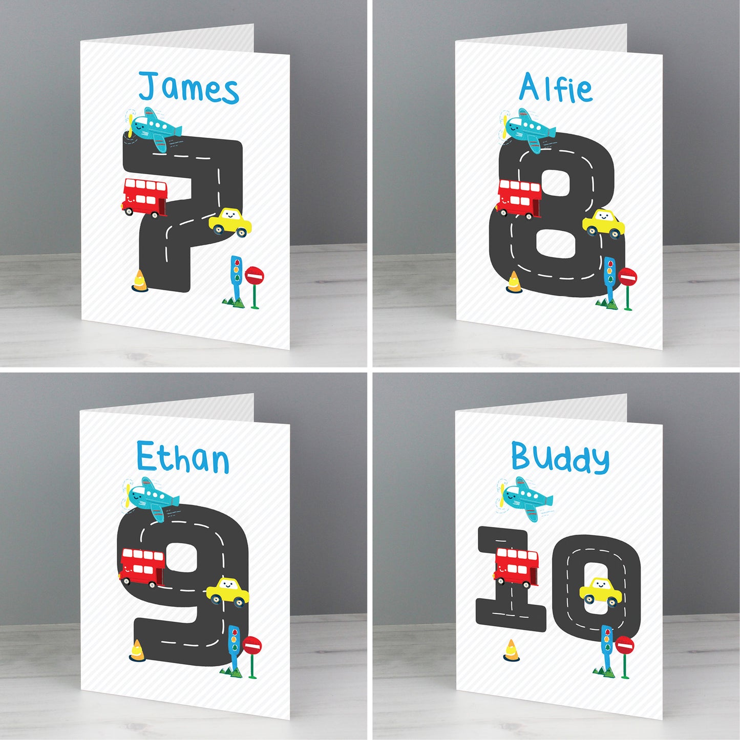 Personalised Vehicles Birthday Card - MK&JD Gifts