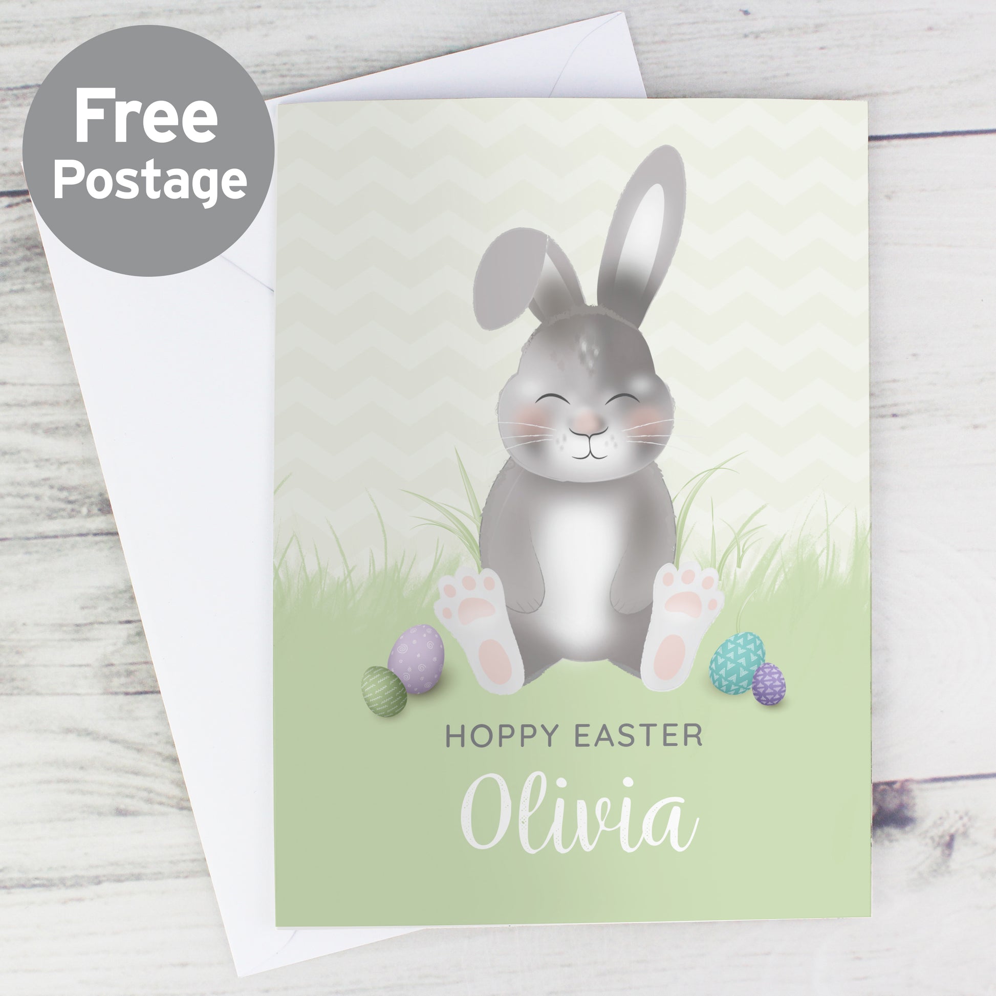 Personalised Easter Bunny Card - MK&JD Gifts