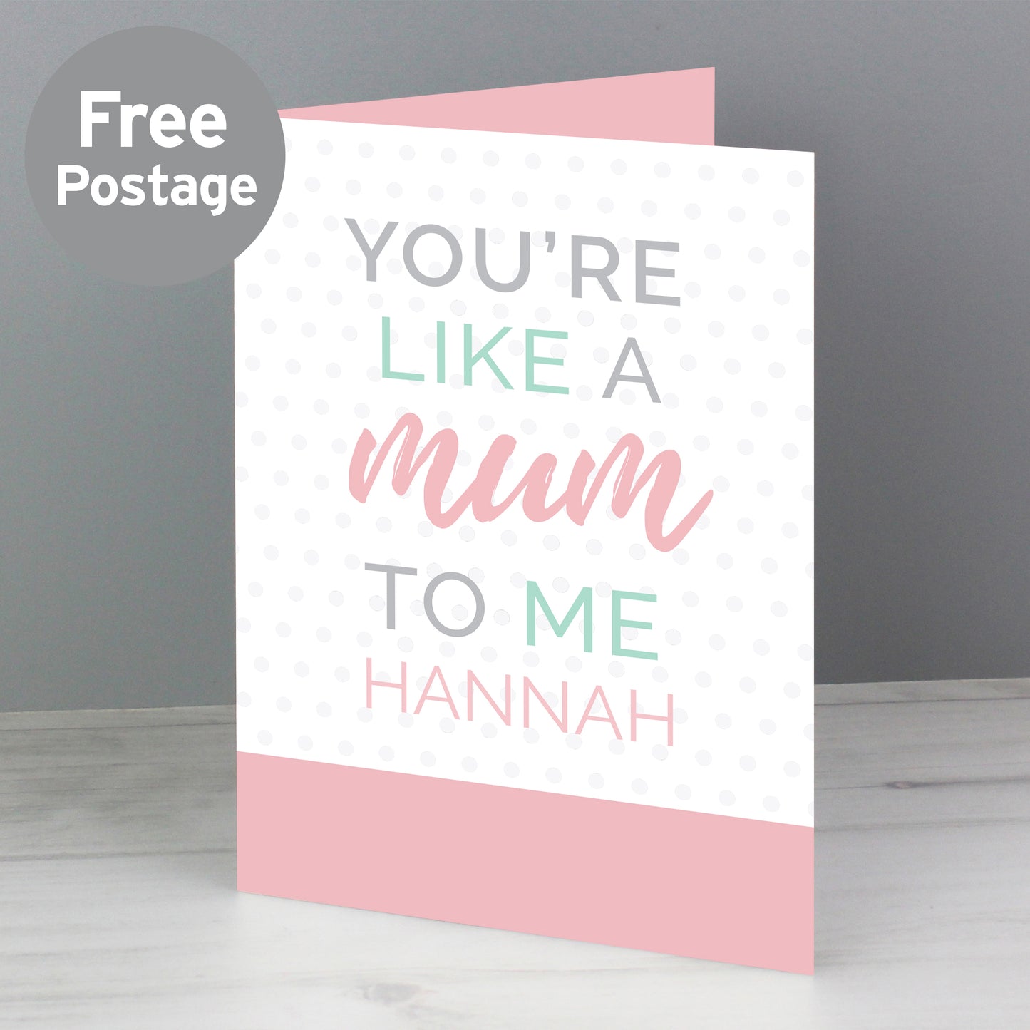 Personalised Like a Mum to Me Card - MK&JD Gifts