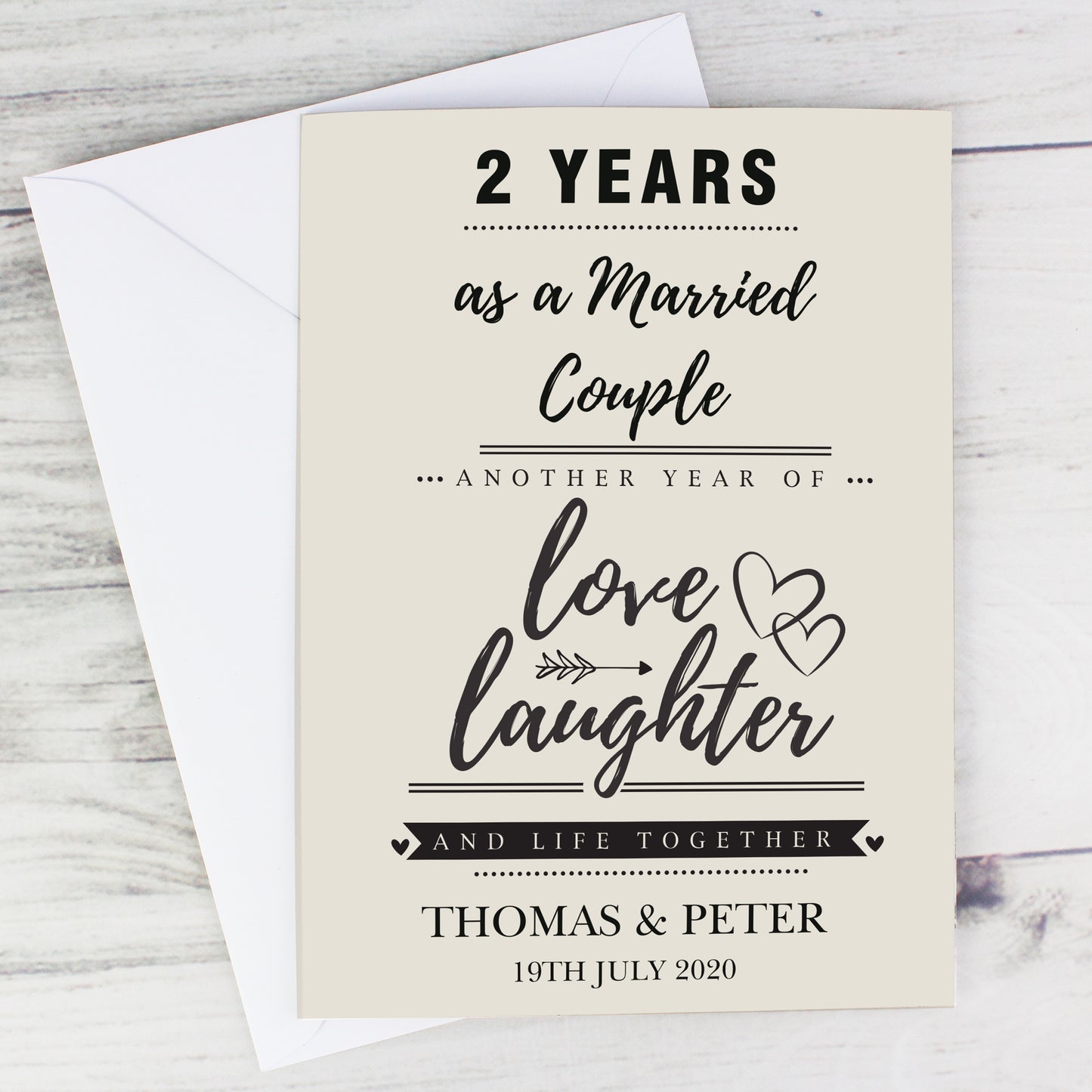 Personalised Anniversary Card - MK&JD Gifts