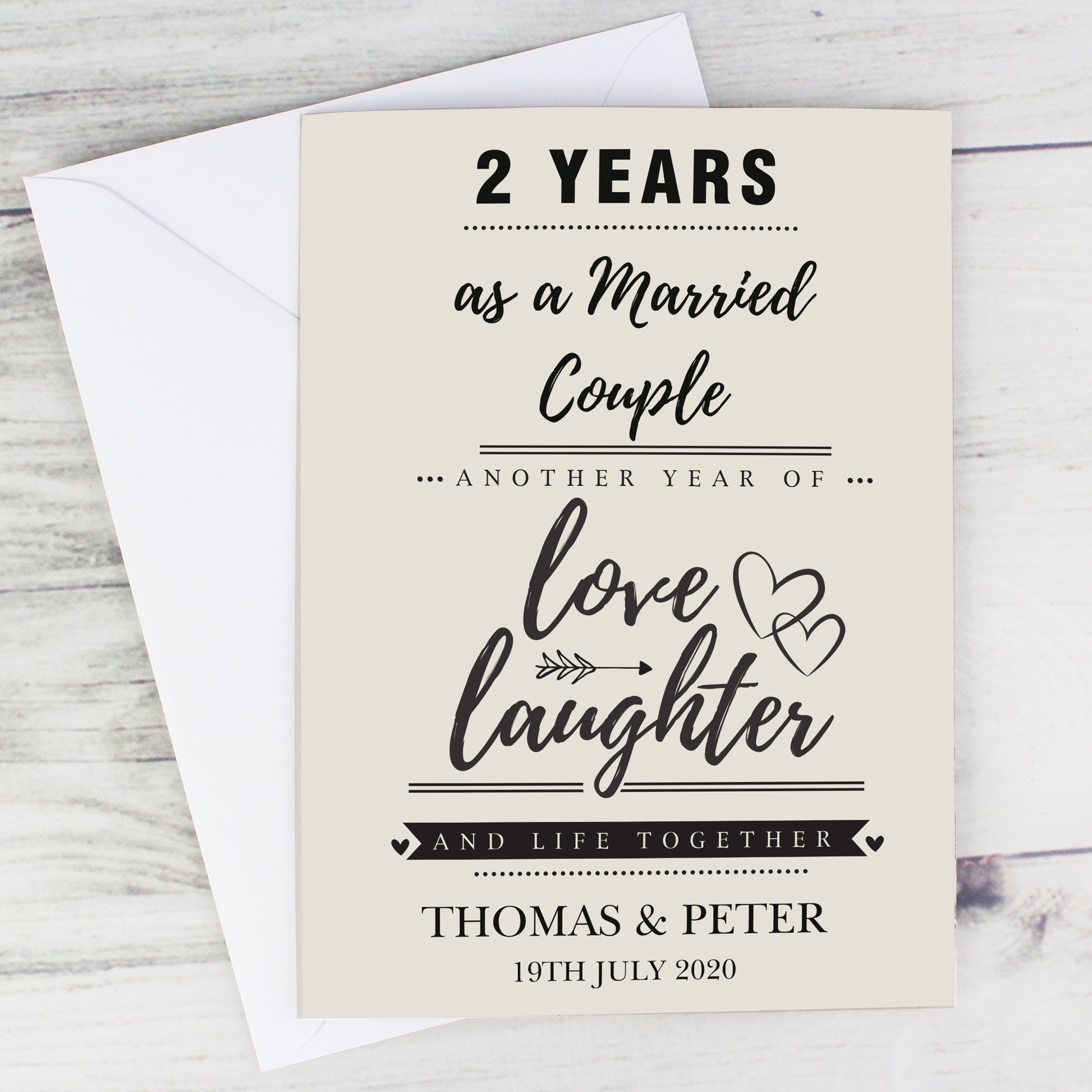Personalised Anniversary Card - MK&JD Gifts