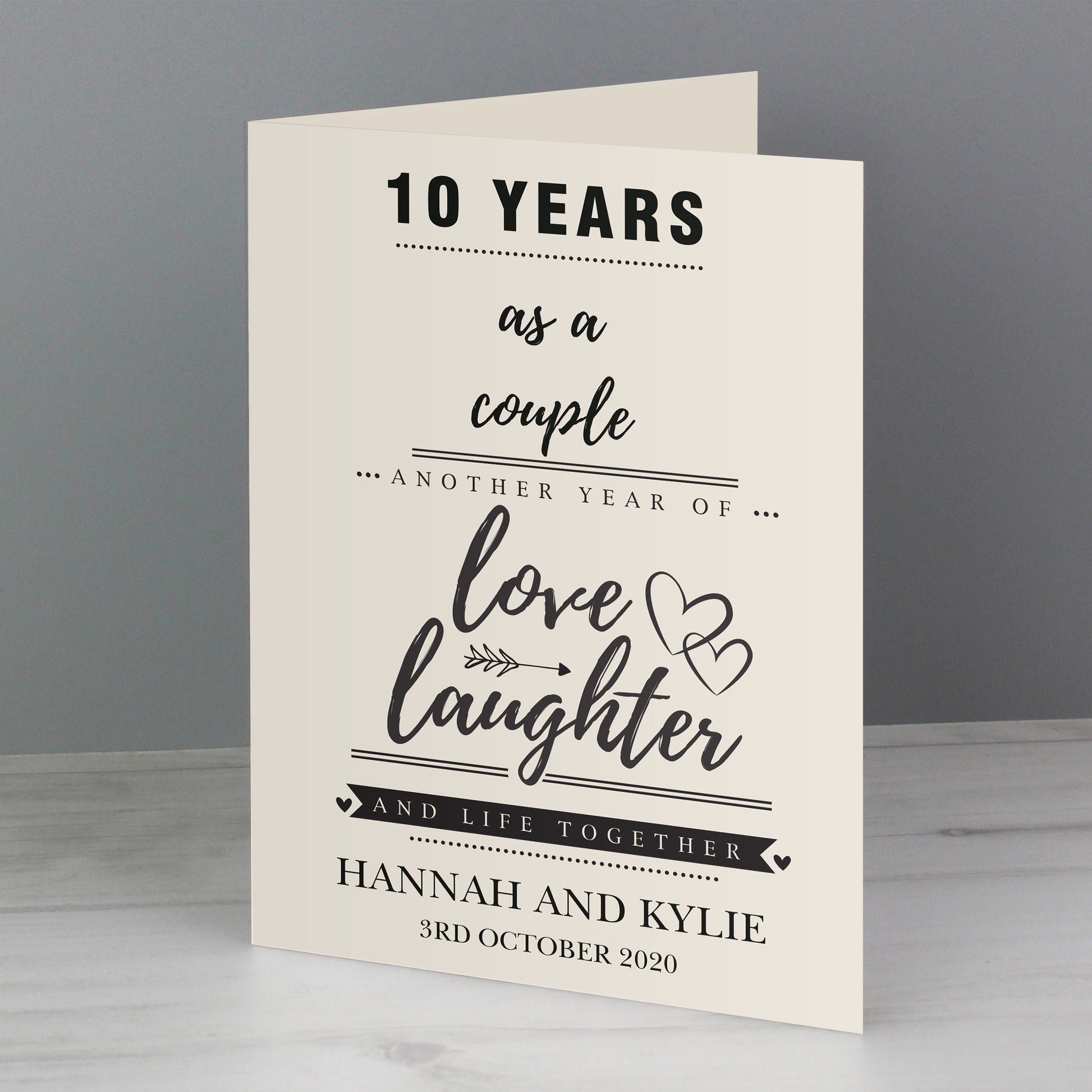 Personalised Anniversary Card - MK&JD Gifts