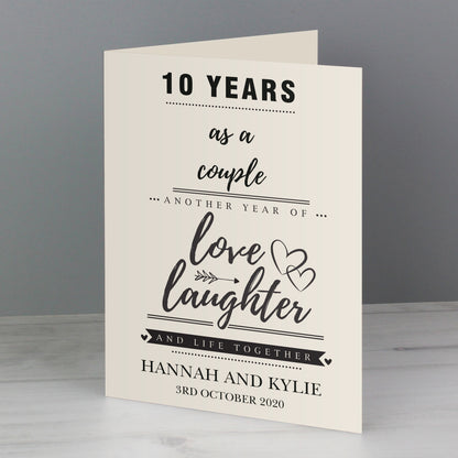 Personalised Anniversary Card - MK&JD Gifts