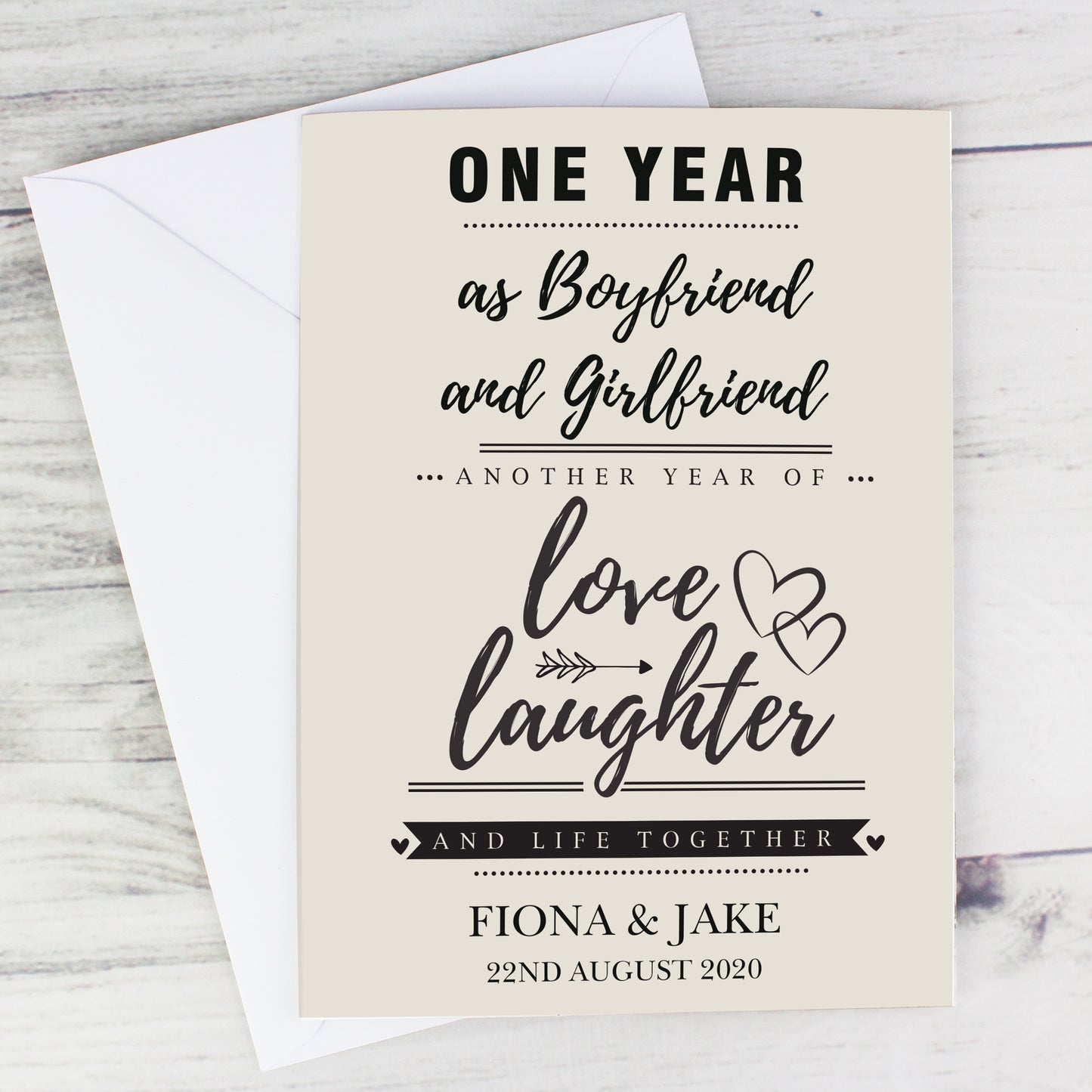 Personalised Anniversary Card - MK&JD Gifts