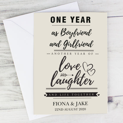Personalised Anniversary Card - MK&JD Gifts