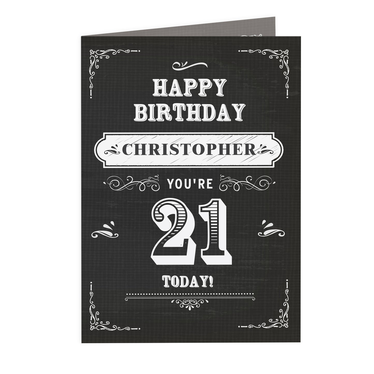 Personalised Vintage Typography Birthday Card - MK&JD Gifts