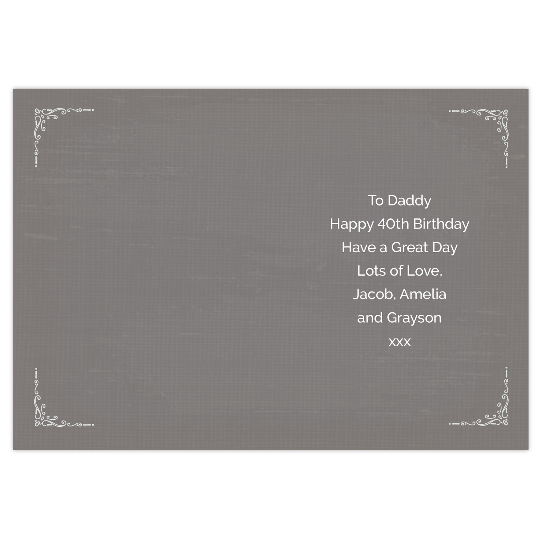Personalised Vintage Typography Birthday Card - MK&JD Gifts