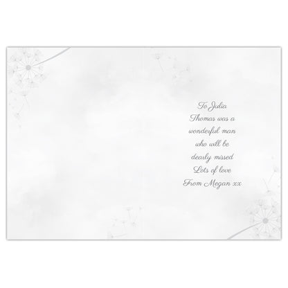 Personalised Deepest Sympathy Card - MK&JD Gifts