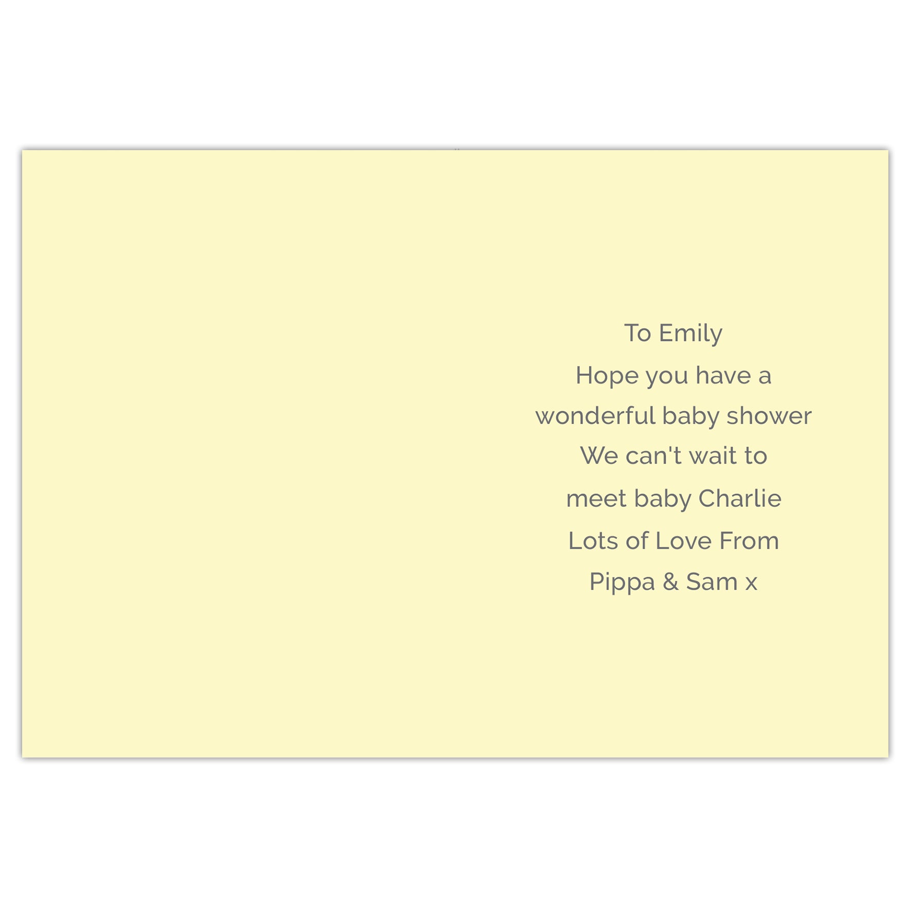 Personalised Baby Shower and New Baby Card - MK&JD Gifts