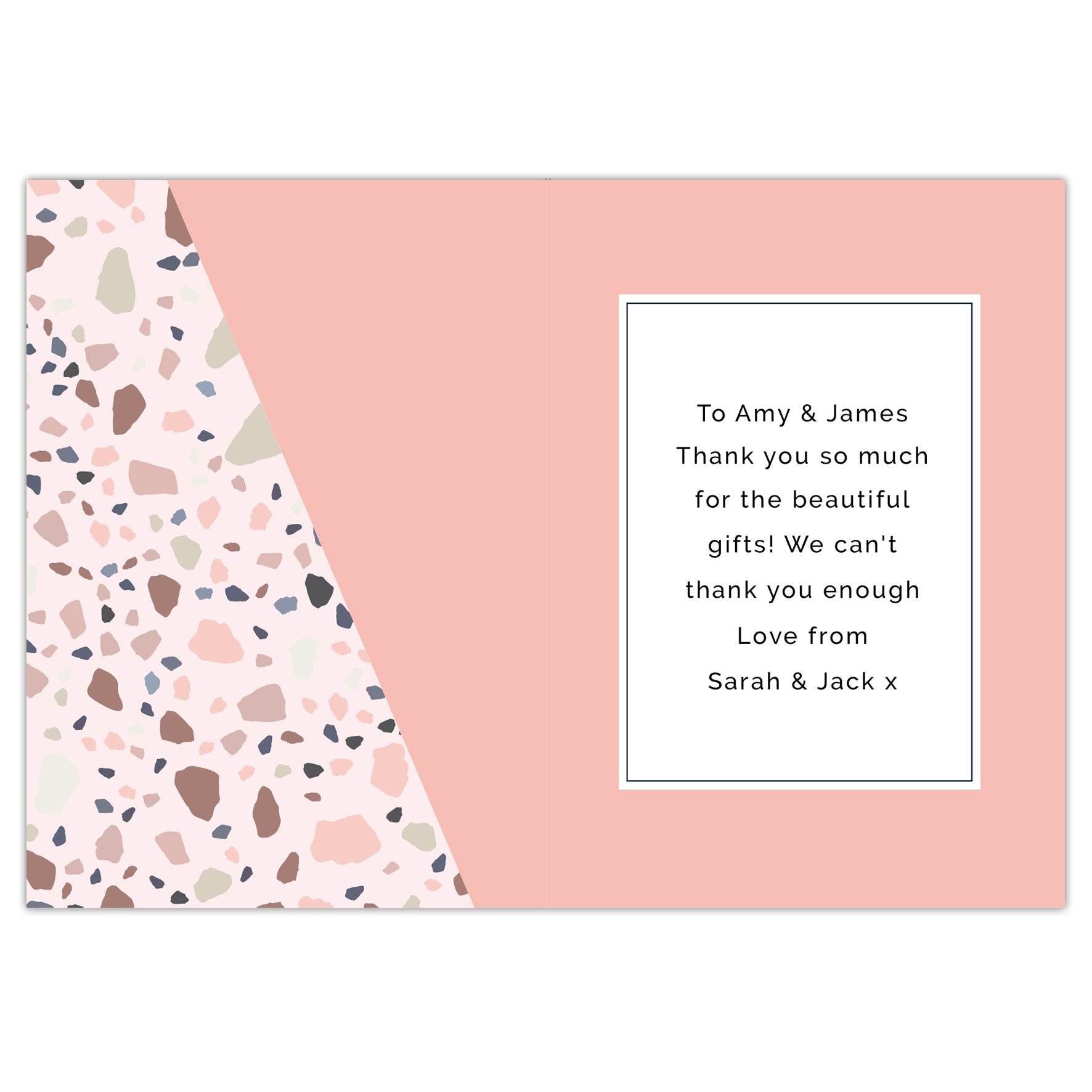 Personalised Thank You Card - MK&JD Gifts