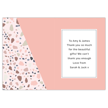 Personalised Thank You Card - MK&JD Gifts