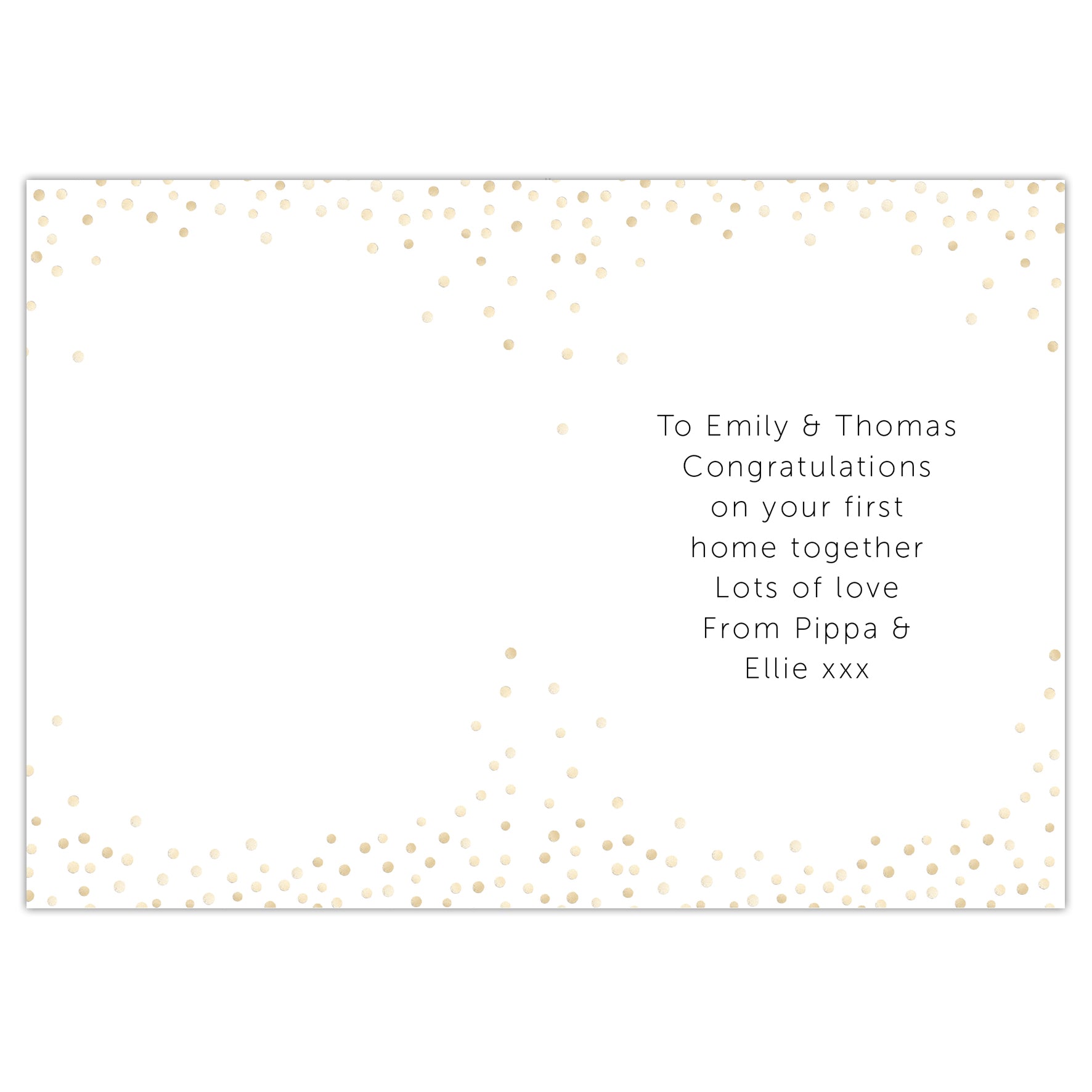 Personalised Congratulations Card - MK&JD Gifts