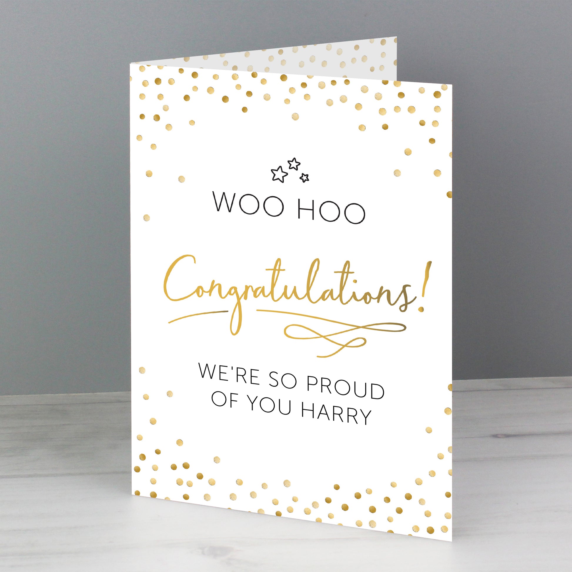 Personalised Congratulations Card - MK&JD Gifts
