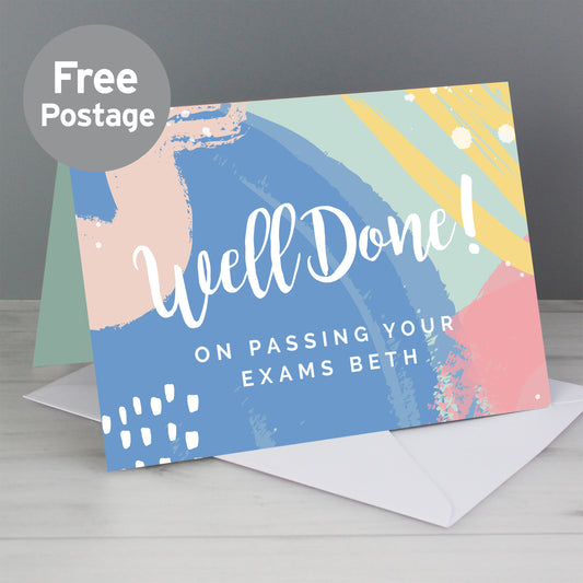 Personalised Well Done! Card - MK&JD Gifts