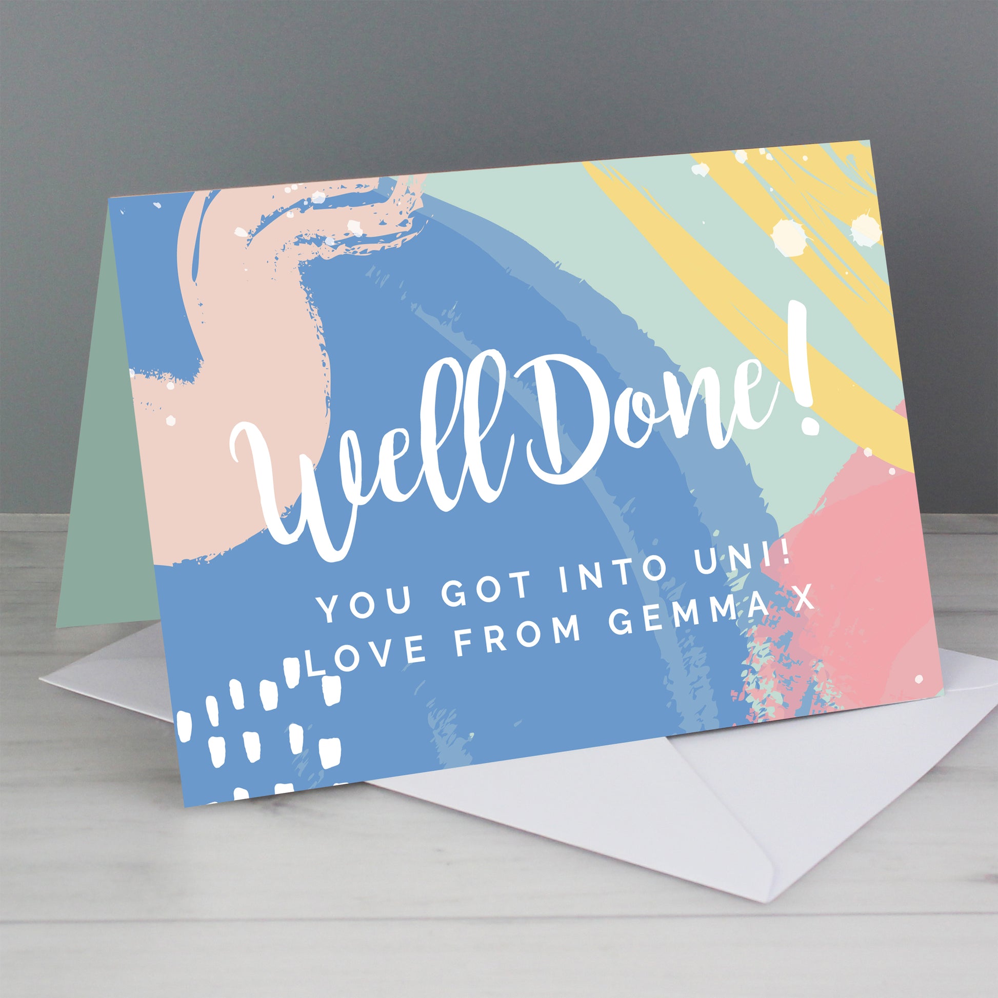 Personalised Well Done! Card - MK&JD Gifts