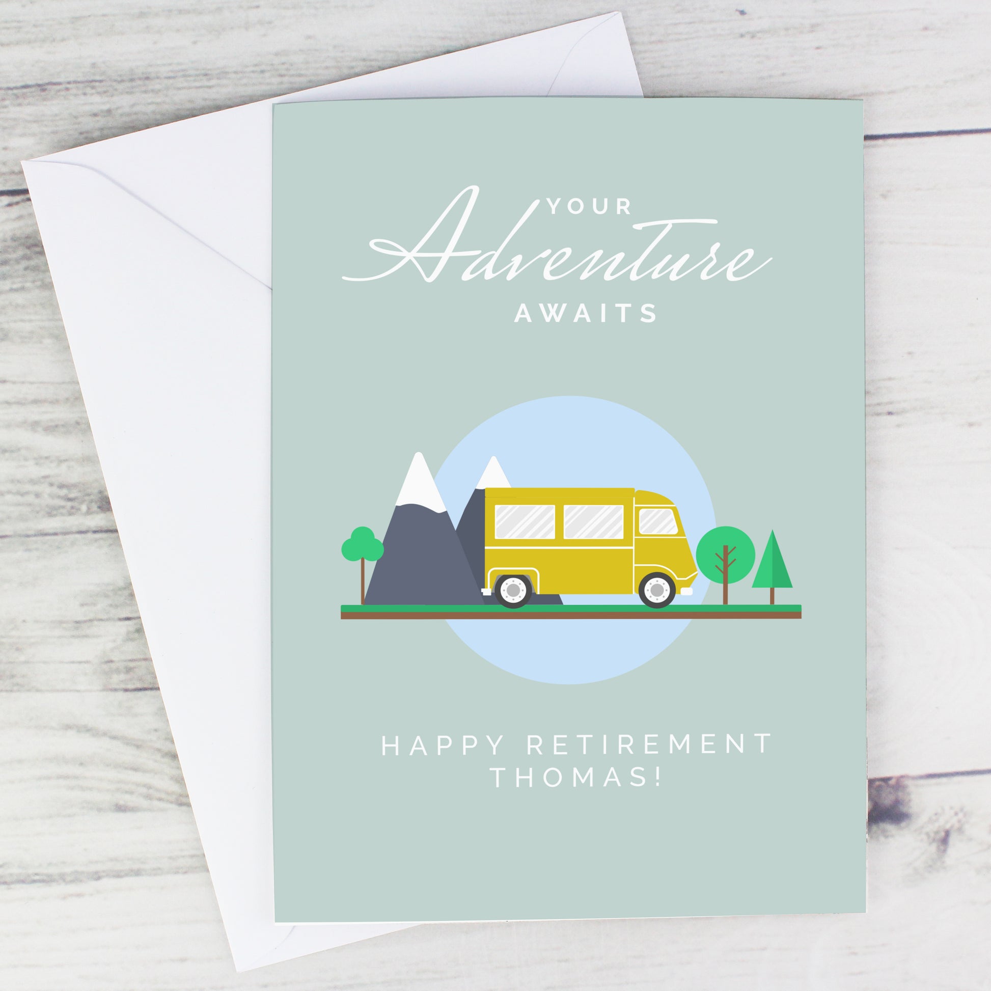 Personalised Leaving Retirement Adventure Card - MK&JD Gifts