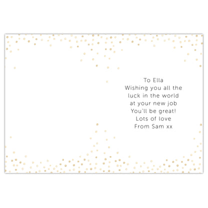 Personalised Good Luck Card - MK&JD Gifts