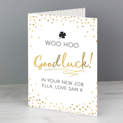 Personalised Good Luck Card - MK&JD Gifts