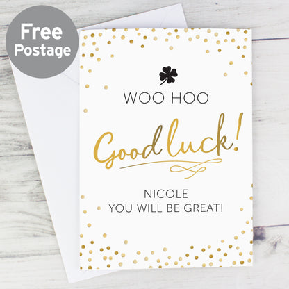 Personalised Good Luck Card - MK&JD Gifts