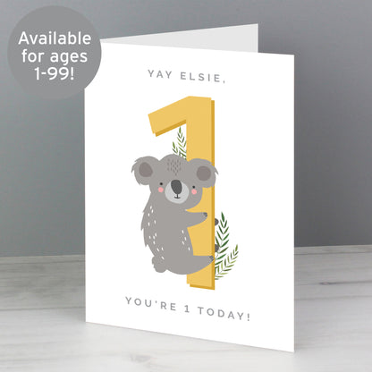 Personalised Animal Birthday Card - MK&JD Gifts