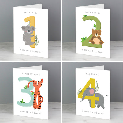 Personalised Animal Birthday Card - MK&JD Gifts