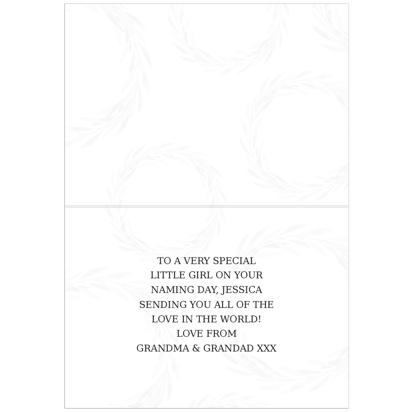 Personalised Truly Blessed Naming Day Card - MK&JD Gifts