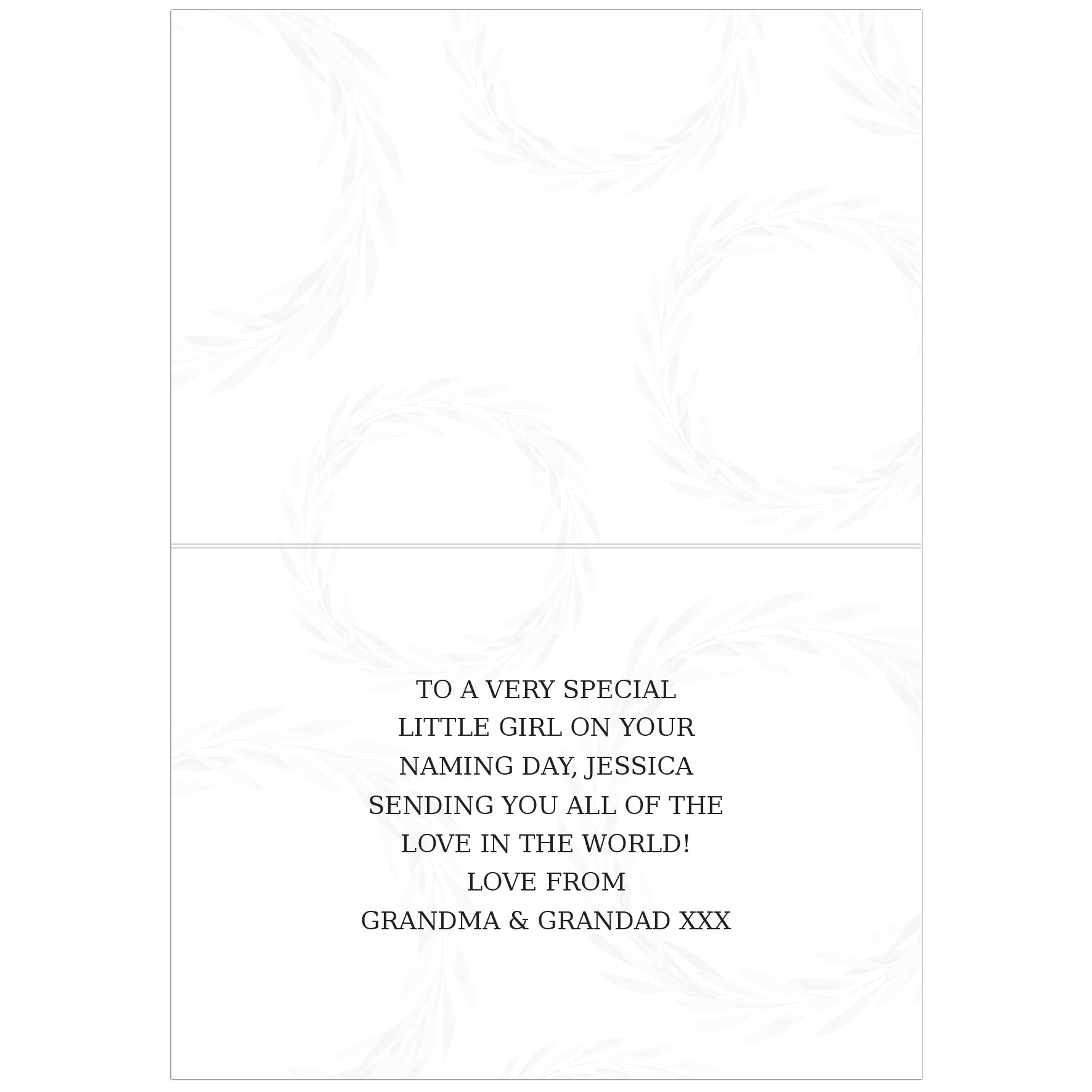 Personalised Truly Blessed Naming Day Card - MK&JD Gifts