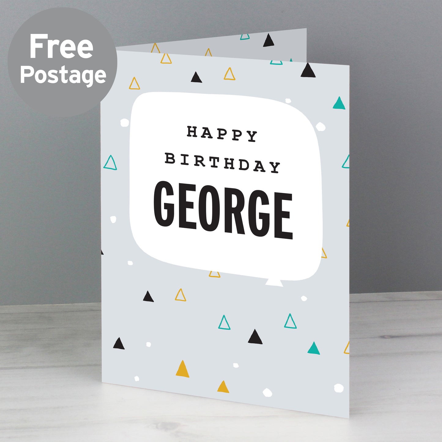 Personalised Geo Birthday Card - MK&JD Gifts