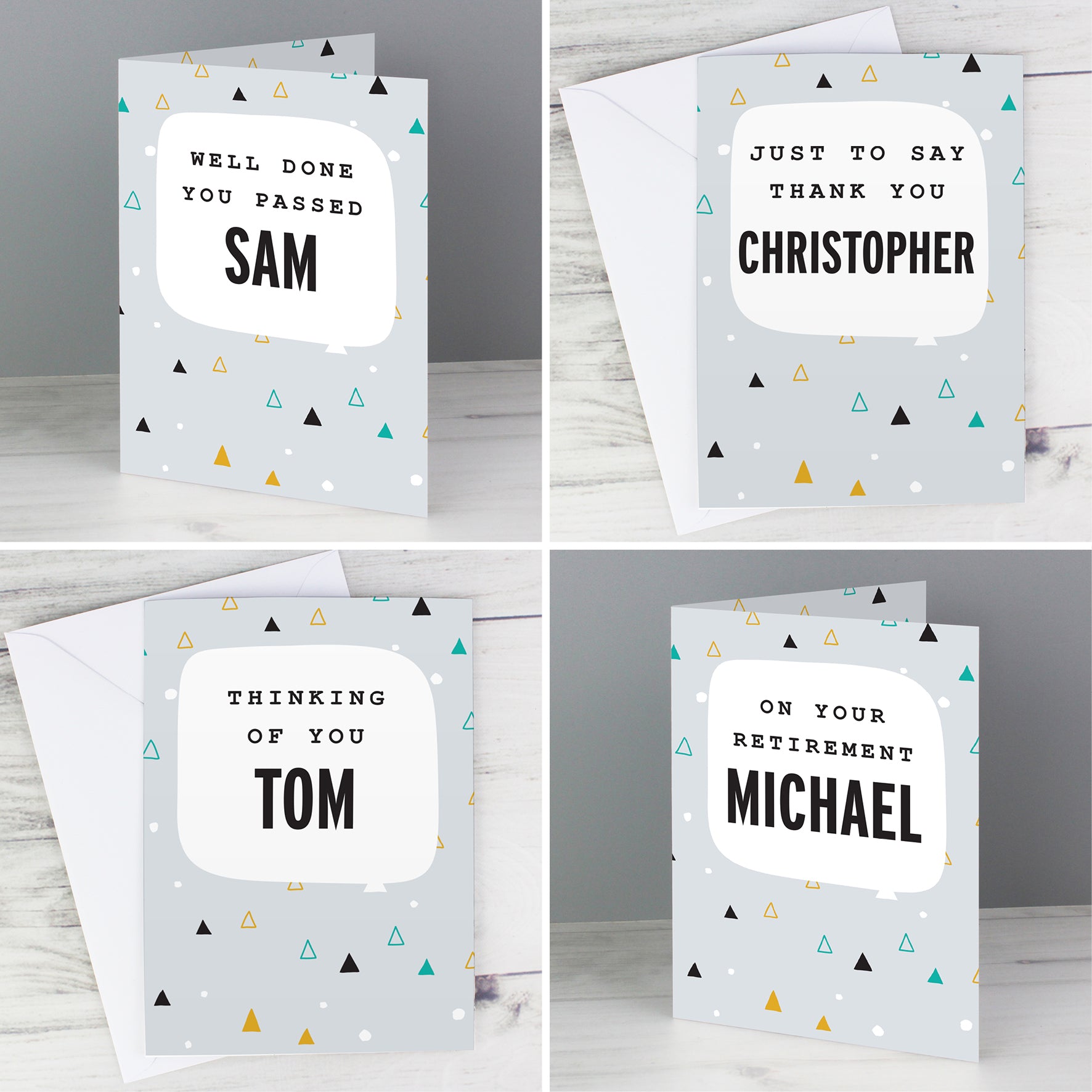 Personalised Geo Birthday Card - MK&JD Gifts