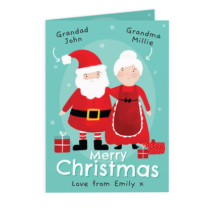 Personalised Mr & Mrs Claus Card - MK&JD Gifts