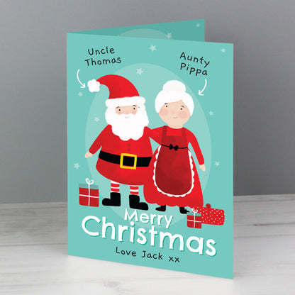 Personalised Mr & Mrs Claus Card - MK&JD Gifts