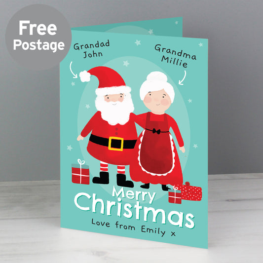 Personalised Mr & Mrs Claus Card - MK&JD Gifts