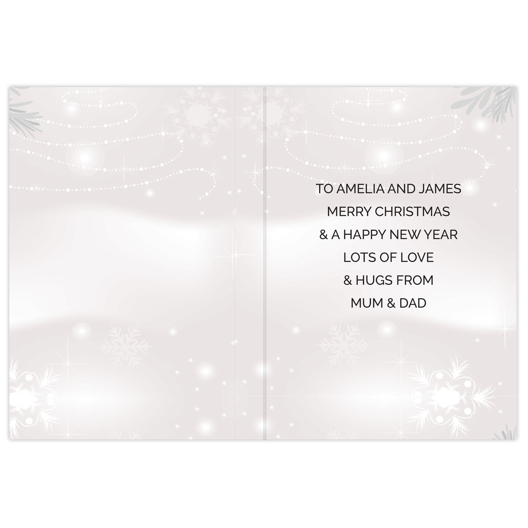 Personalised Christmas Snow Globe Card - MK&JD Gifts