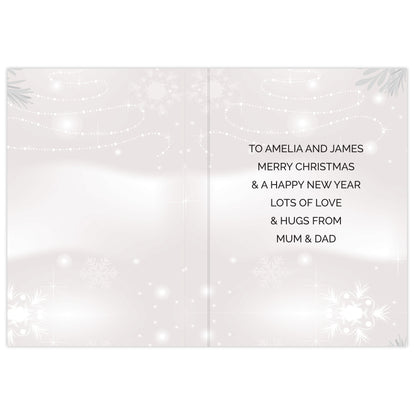 Personalised Christmas Snow Globe Card - MK&JD Gifts