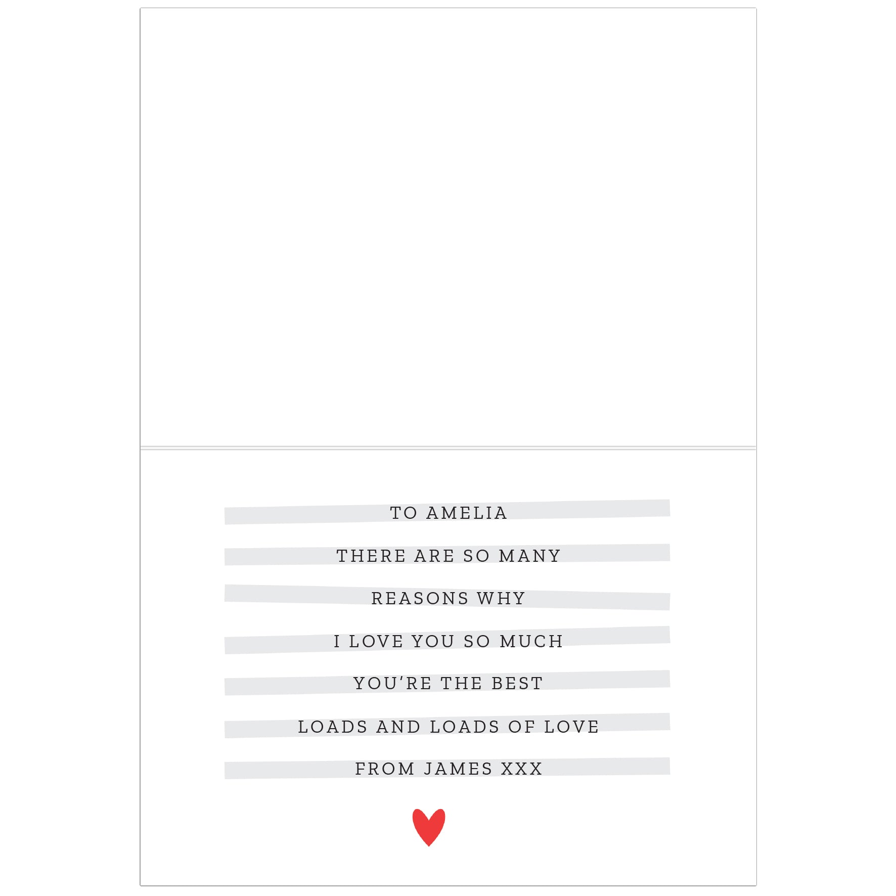 Personalised 5 Reasons Why Card - MK&JD Gifts