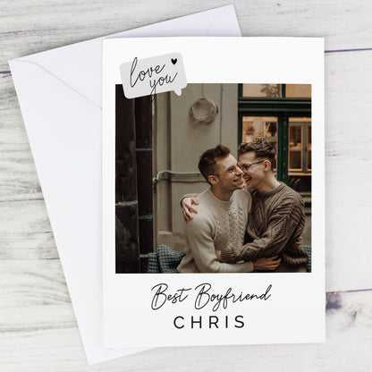 Personalised Love You Photo Upload Greeting Card - MK&JD Gifts