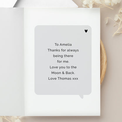 Personalised Love You Photo Upload Greeting Card - MK&JD Gifts