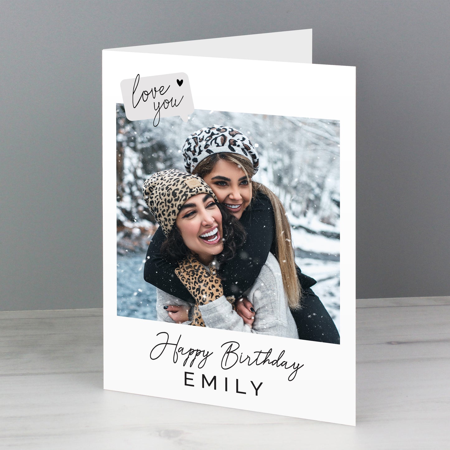 Personalised Love You Photo Upload Greeting Card - MK&JD Gifts